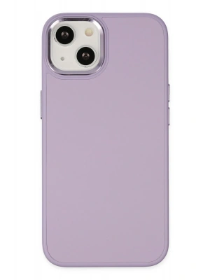 Newface iPhone 14 Plus Kılıf Asya Deri Silikon - Lila