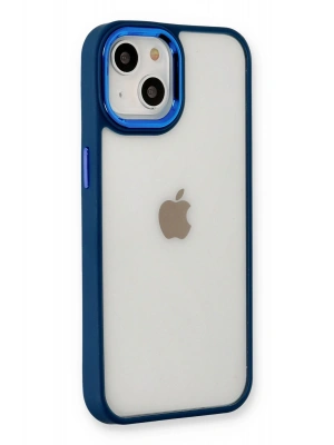 Newface iPhone 14 Plus Kılıf Dora Kapak - Mavi