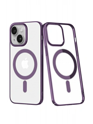 Newface iPhone 14 Plus Kılıf Element Magneticsafe Sert Kapak - Mor