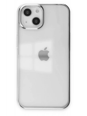 Newface iPhone 14 Plus Kılıf Element Silikon - Gümüş