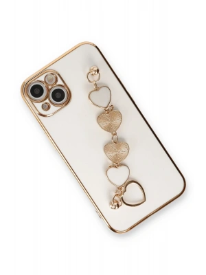 Newface iPhone 14 Plus Kılıf Esila Silikon - Beyaz
