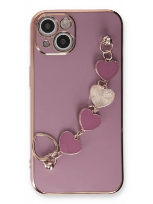 Newface iPhone 14 Plus Kılıf Esila Silikon - Mor