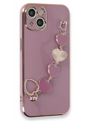 Newface iPhone 14 Plus Kılıf Esila Silikon - Mor