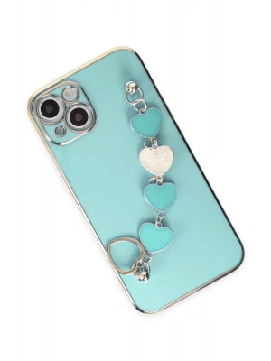 Newface iPhone 14 Plus Kılıf Esila Silikon - Su Yeşili