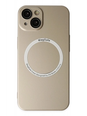Newface iPhone 14 Plus Kılıf Jack Magneticsafe Lens Silikon - Gold