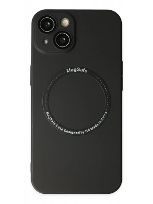 Newface iPhone 14 Plus Kılıf Jack Magneticsafe Lens Silikon - Siyah