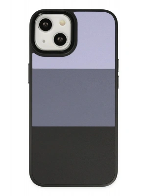 Newface iPhone 14 Plus Kılıf King Kapak - Lila-Siyah