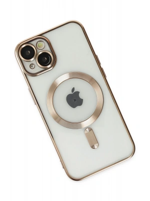 Newface iPhone 14 Plus Kılıf Kross Magneticsafe Kapak - Gold