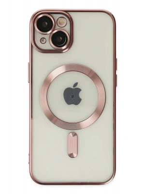Newface iPhone 14 Plus Kılıf Kross Magneticsafe Kapak - Rose