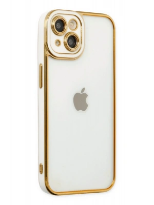 Newface iPhone 14 Plus Kılıf Liva Lens Silikon - Beyaz