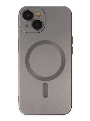 Newface iPhone 14 Plus Kılıf Moshi Lens Magneticsafe Silikon - Füme