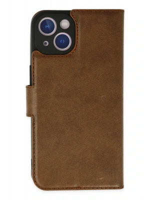 Newface iPhone 14 Plus Kılıf Trend S Plus Kapaklı Kılıf - Taba