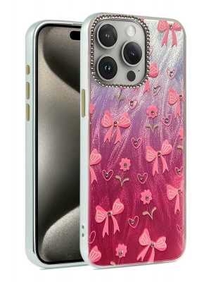 Newface iPhone 14 Pro Kılıf Blade Aynalı Desenli Kapak - Desen 3