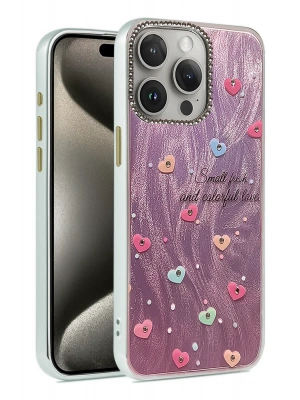 Newface iPhone 14 Pro Kılıf Blade Aynalı Desenli Kapak - Desen 8