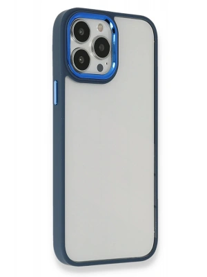 Newface iPhone 14 Pro Kılıf Dora Kapak - Mavi