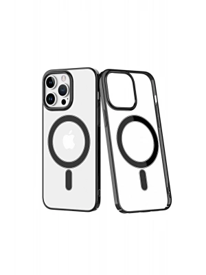 Newface iPhone 14 Pro Kılıf Element Magneticsafe Sert Kapak - Siyah