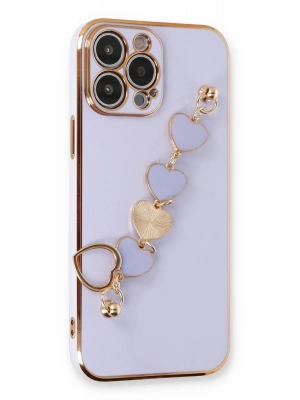 Newface iPhone 14 Pro Kılıf Esila Silikon - Lila