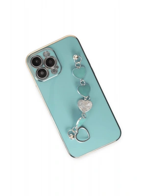 Newface iPhone 14 Pro Kılıf Esila Silikon - Su Yeşili