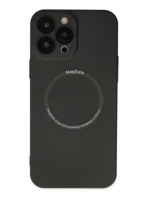 Newface iPhone 14 Pro Kılıf Jack Magneticsafe Lens Silikon - Siyah