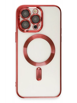 Newface iPhone 14 Pro Kılıf Kross Magneticsafe Kapak - Kırmızı