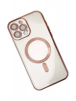 Newface iPhone 14 Pro Kılıf Kross Magneticsafe Kapak - Rose