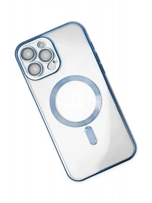 Newface iPhone 14 Pro Kılıf Kross Magneticsafe Kapak - Sierra Blue