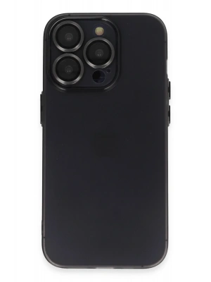Newface iPhone 14 Pro Kılıf Luko Lens Silikon - Siyah