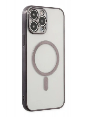 Newface iPhone 14 Pro Kılıf Magneticsafe Lazer Silikon - Siyah