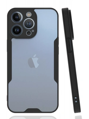 Newface iPhone 14 Pro Kılıf Platin Silikon - Siyah