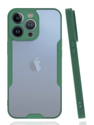 Newface iPhone 14 Pro Kılıf Platin Silikon - Yeşil