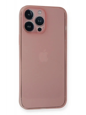 Newface iPhone 14 Pro Kılıf PP Ultra İnce Kapak - Pembe