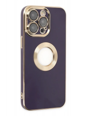 Newface iPhone 14 Pro Kılıf Store Silikon - Derin Mor