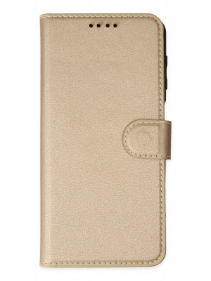 Newface iPhone 14 Pro Kılıf Trend S Plus Kapaklı Kılıf - Gold