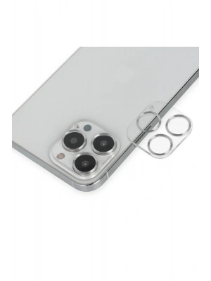 Newface iPhone 14 Pro Max Band Metal Kamera Lens - Gümüş