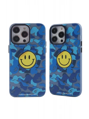 Newface iPhone 14 Pro Max Kılıf Apollo Magneticsafe Desenli Kapak - Apollo Mavi - 1