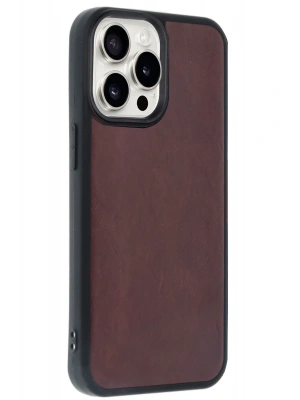 Newface iPhone 14 Pro Max Kılıf Aras Deri Kapak - Bordo