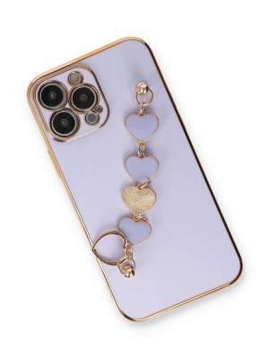 Newface iPhone 14 Pro Max Kılıf Esila Silikon - Lila