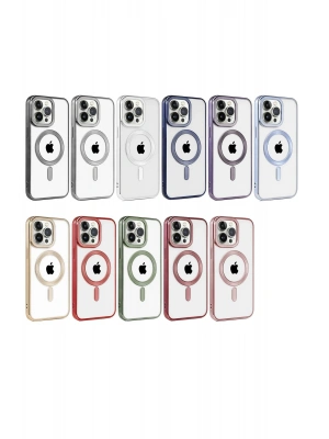 Newface iPhone 14 Pro Max Kılıf Kronos Magsafe Kapak - Gold