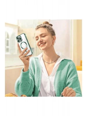 Newface iPhone 14 Pro Max Kılıf Kross Magneticsafe Kapak - Rose