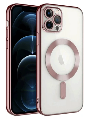 Newface iPhone 14 Pro Max Kılıf Kross Magneticsafe Kapak - Rose