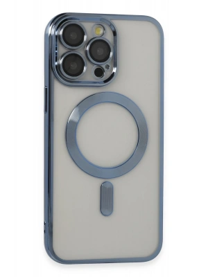 Newface iPhone 14 Pro Max Kılıf Kross Magneticsafe Kapak - Sierra Blue