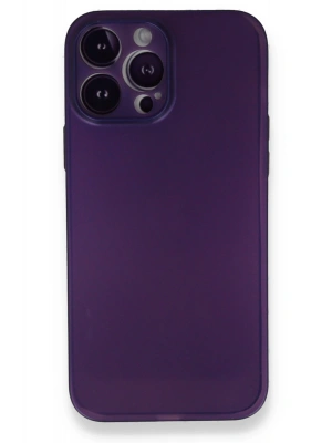Newface iPhone 14 Pro Max Kılıf PP Ultra İnce Kapak - Mor