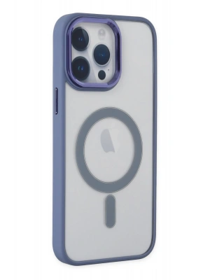 Newface iPhone 14 Pro Max Kılıf Room Magneticsafe Silikon - Sierra Blue