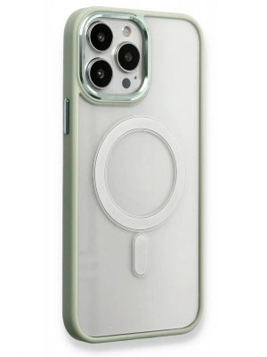 Newface iPhone 14 Pro Max Kılıf Room Magneticsafe Silikon - Su Yeşili