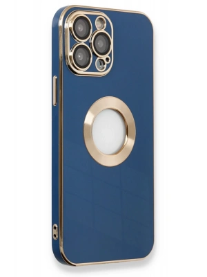 Newface iPhone 14 Pro Max Kılıf Store Silikon - Mavi