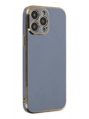 Newface iPhone 14 Pro Max Kılıf Volet Silikon - Mavi