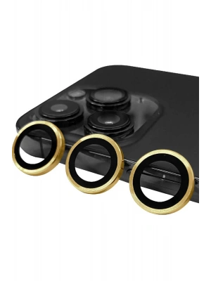 Newface iPhone 14 Pro Max Raze Metal Kamera Lens - Gold