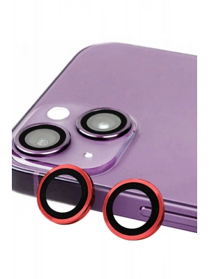 Newface iPhone 14 Raze Metal Kamera Lens - Kırmızı