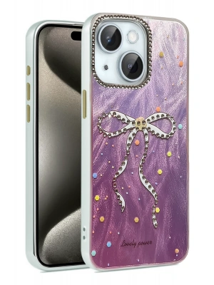 Newface iPhone 15 Kılıf Blade Aynalı Desenli Kapak - Desen 1