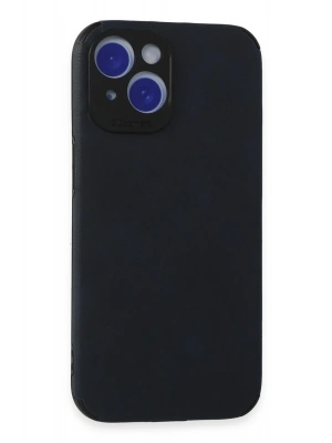 Newface iPhone 15 Kılıf Loop Deri Silikon - Lacivert